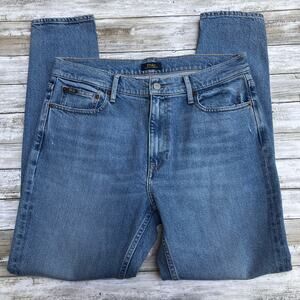 Polo Ralph Lauren Jeans 31 Tompkins Mid Rise Skinny Light Wash Casual Normcore